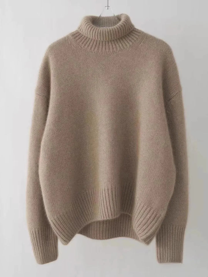 Luxe Cashmere Turtleneck Sweater for Women
