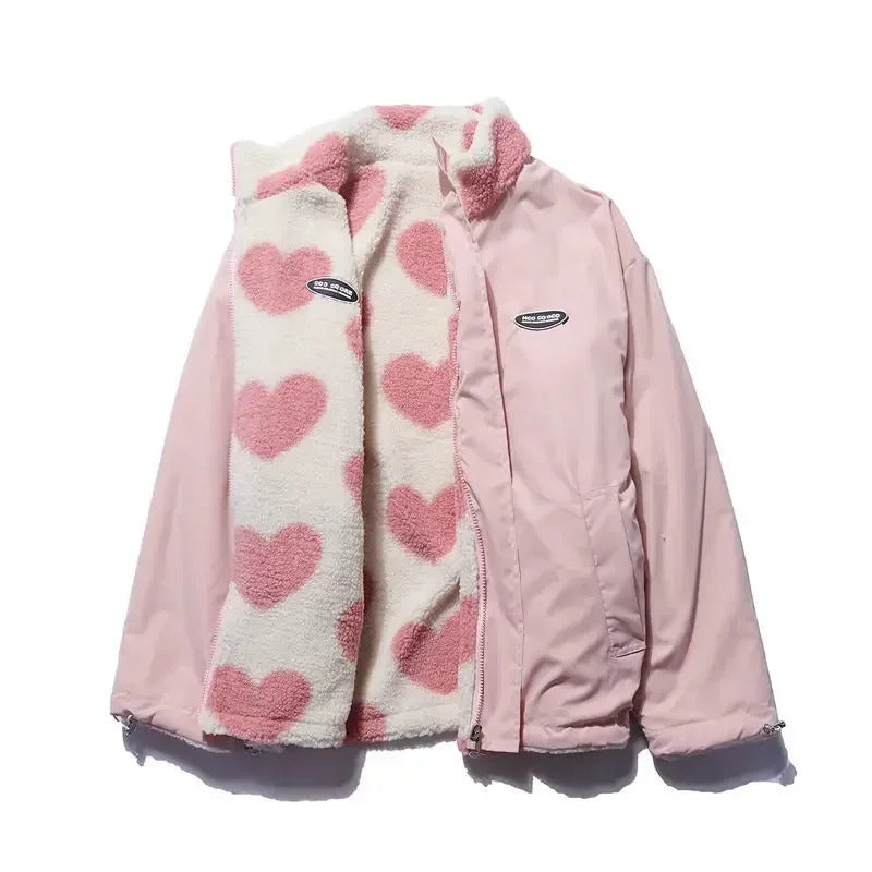 Damen Stilvolle Wendbare Jacke