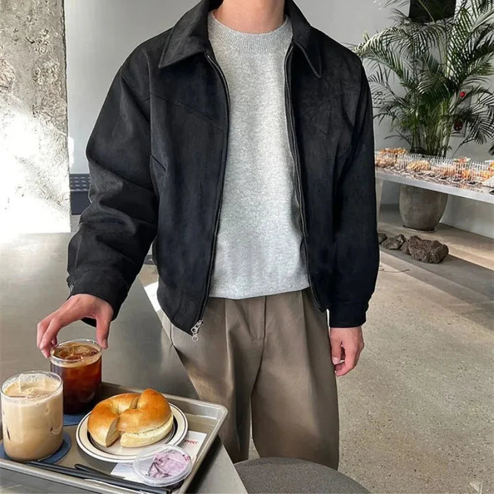 Klassisches Herren-Revers Jacke für Frühling & Herbst