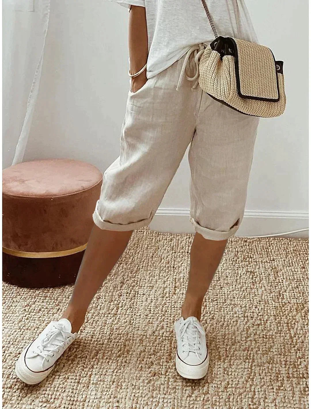 Stilvolle Leinen Sommerhose für Damen