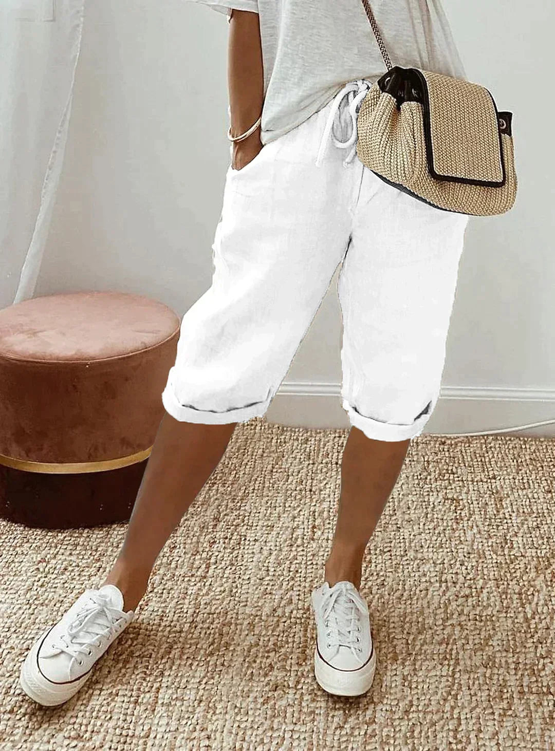 Stilvolle Leinen Sommerhose für Damen
