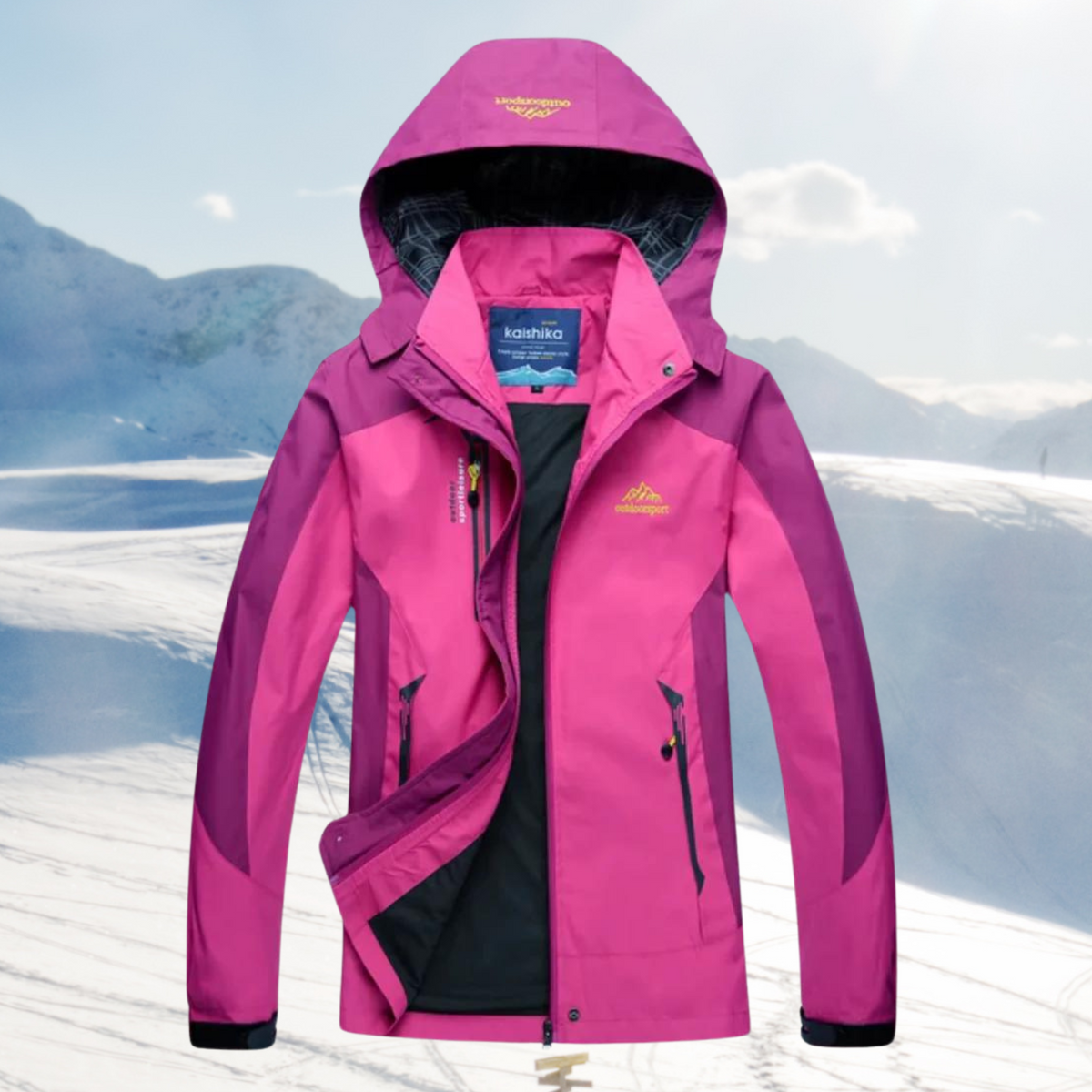 Wind- und wasserdichte Outdoorjacke für Damen