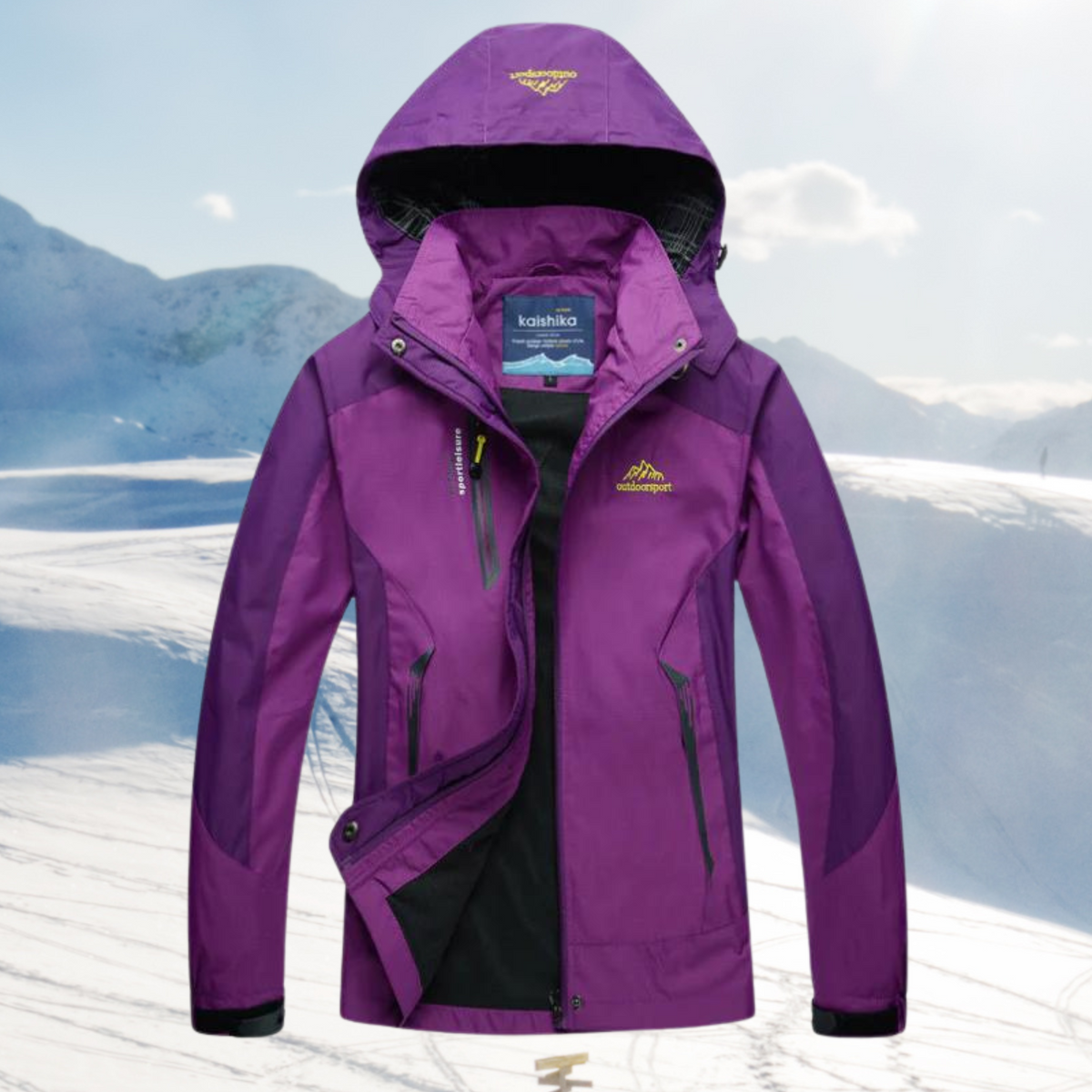 Wind- und wasserdichte Outdoorjacke für Damen