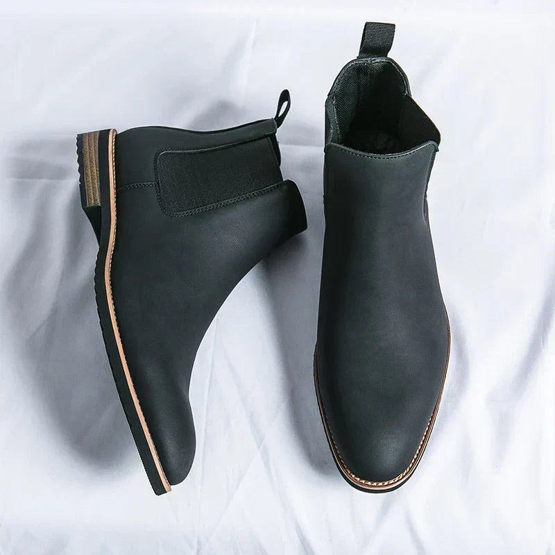 Herren Elegante Chelsea-Stiefel aus Leder