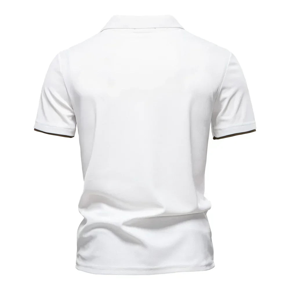 Herren Stilvolles Polohemd mit Farbblock-Design