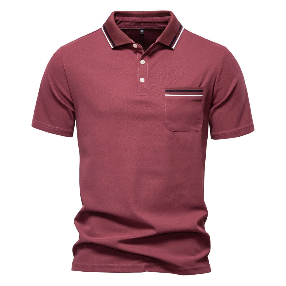 Herren Lässiges Klassisches Polohemd