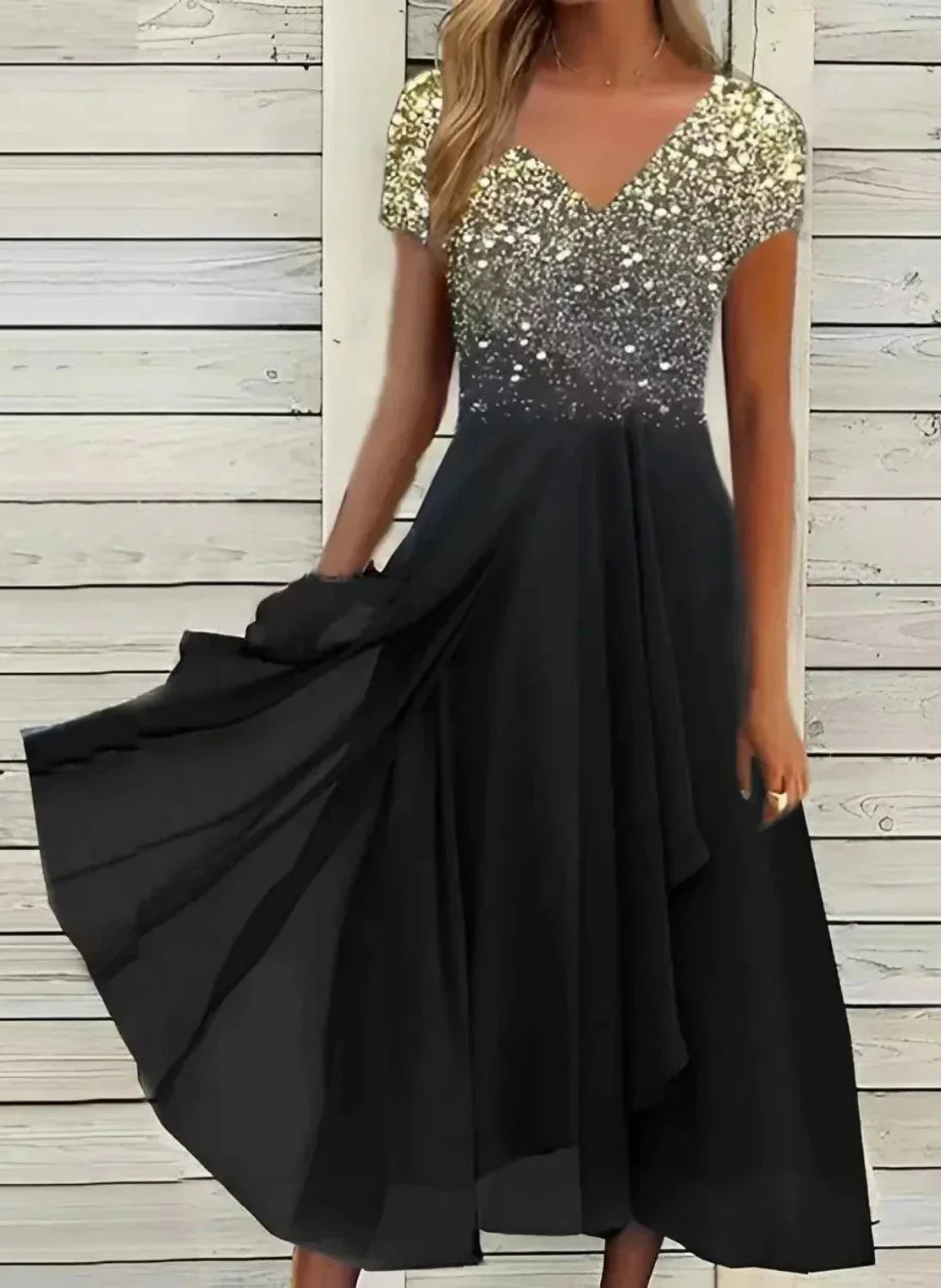 Luftiges Sommerkleid mit Vintage-Print