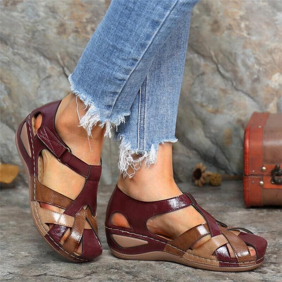 Bequeme Damen-Sandalen mit offenem Zehenbereich
