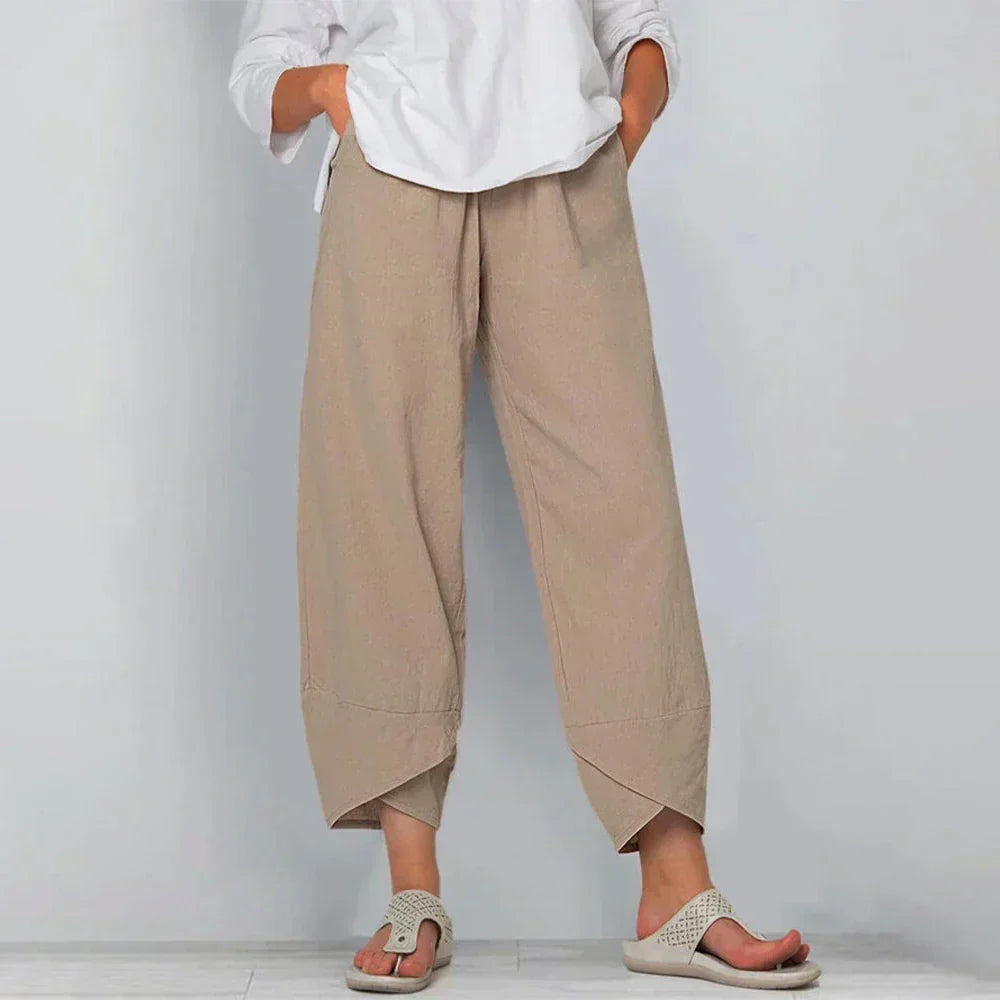 Damen Bequeme Weite Hose