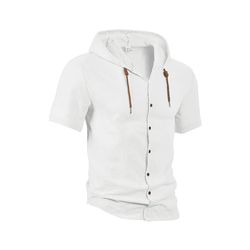 Herren Elegantes Leichtes Kapuzenhemd