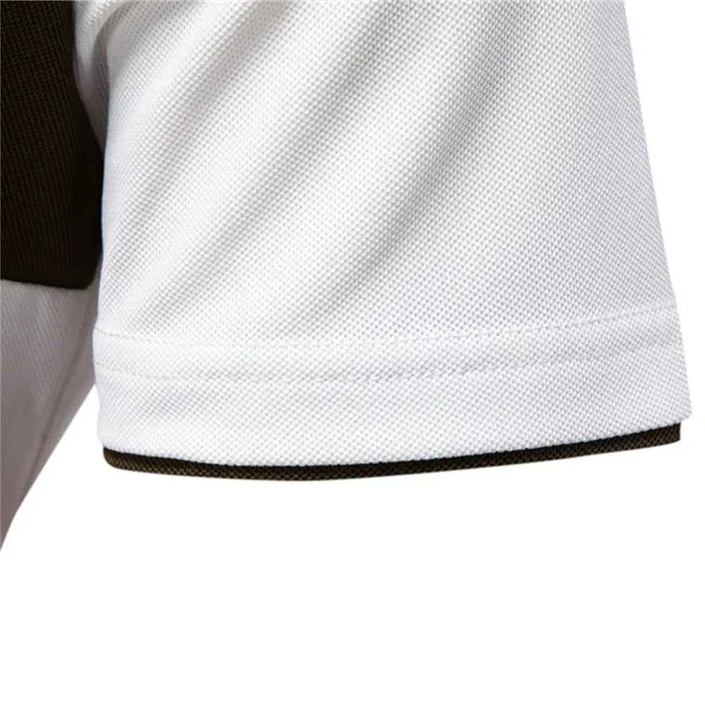 Herren Stilvolles Polohemd mit Farbblock-Design