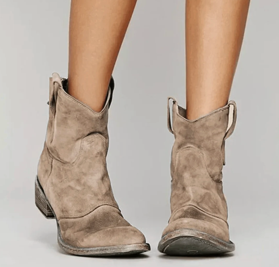 Damen Elegante Stiefeletten mit Blockabsatz