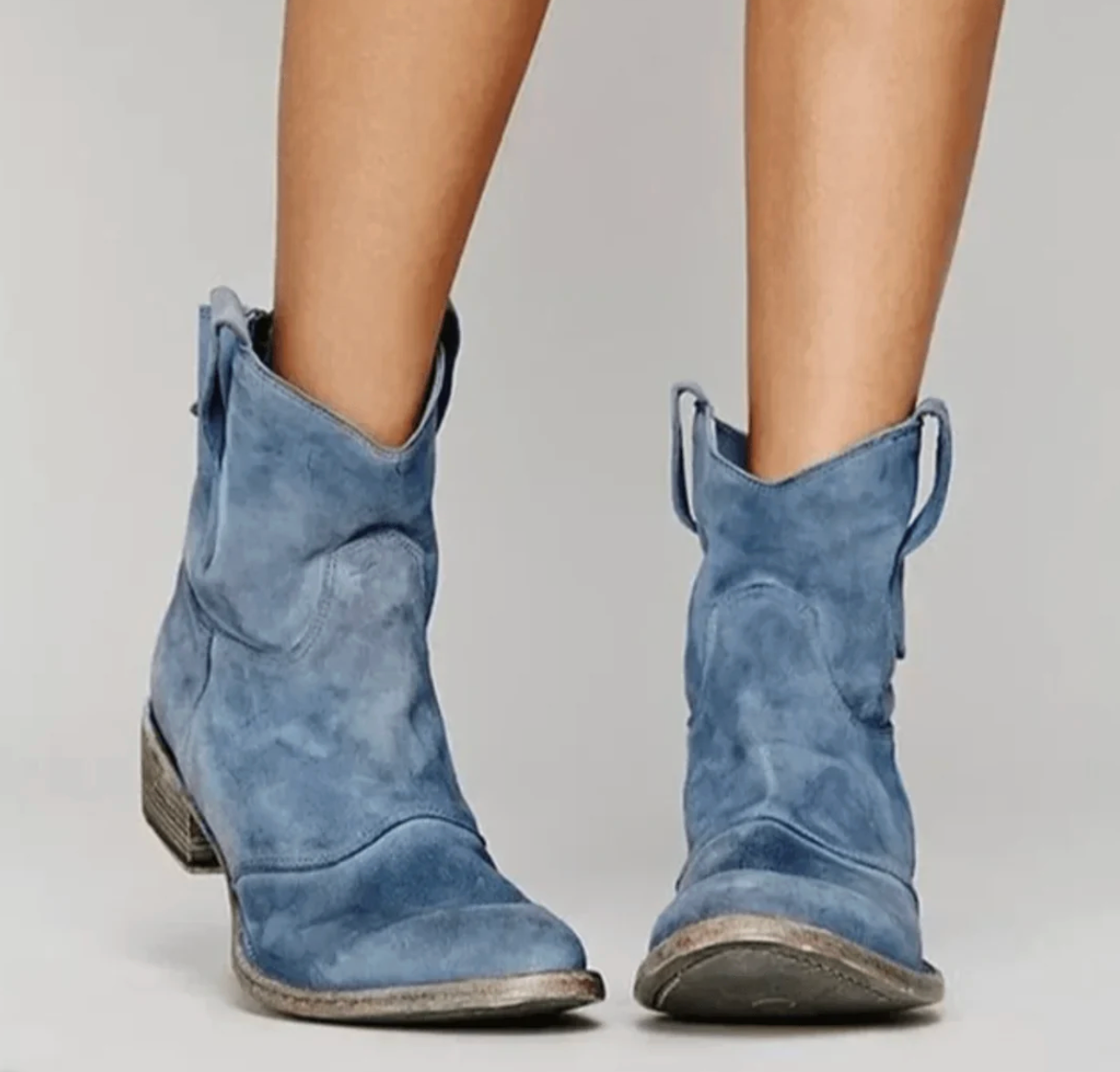 Damen Elegante Stiefeletten mit Blockabsatz