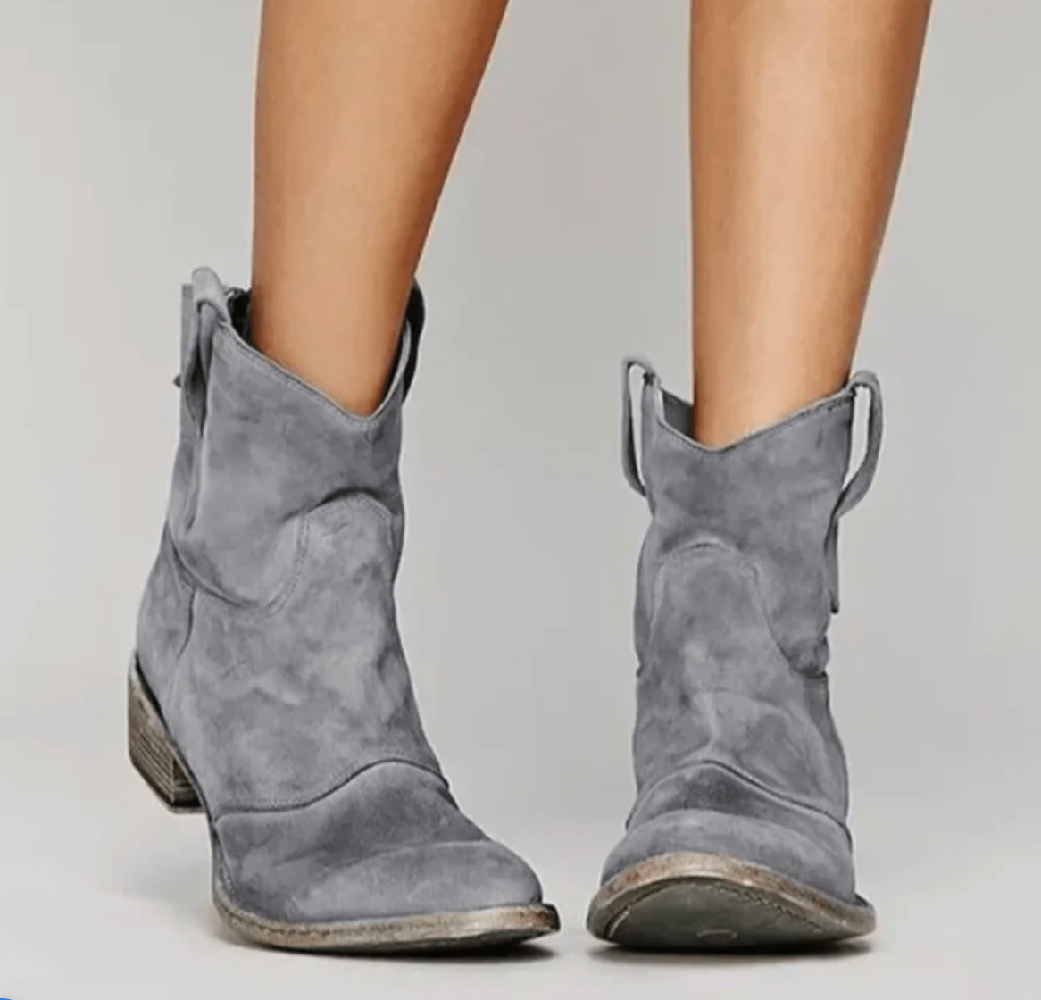 Damen Elegante Stiefeletten mit Blockabsatz