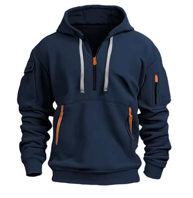 Herren Klassischer Hoodie mit Kordelzug