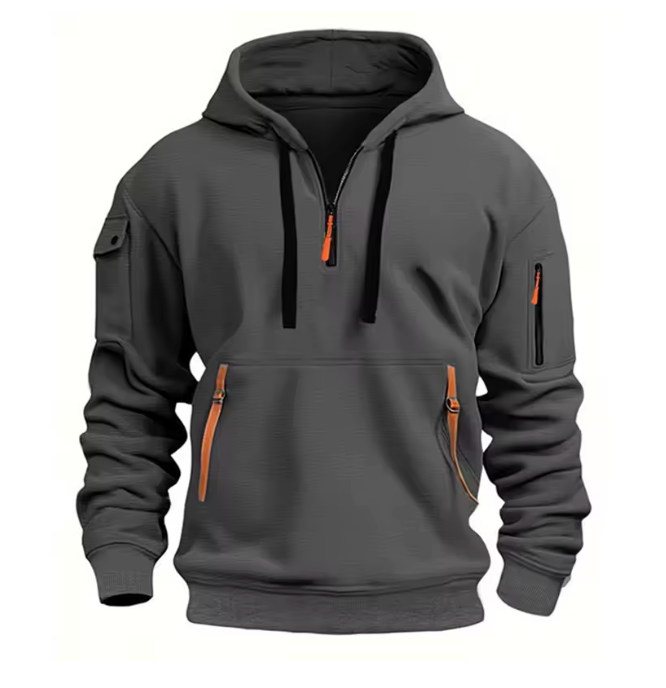 Herren Klassischer Hoodie mit Kordelzug