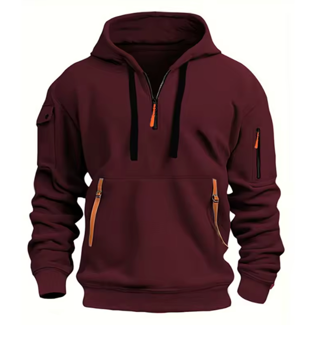Herren Klassischer Hoodie mit Kordelzug