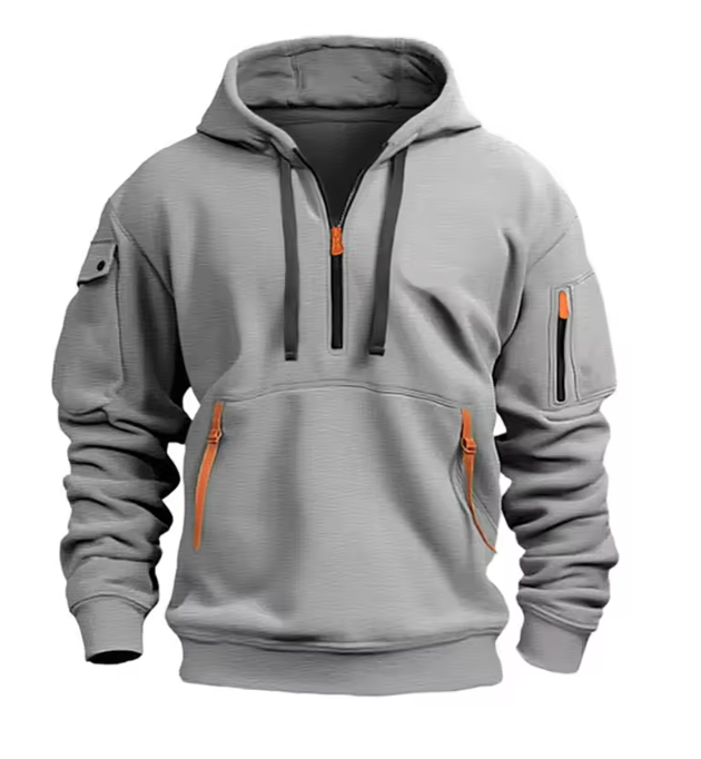 Herren Klassischer Hoodie mit Kordelzug