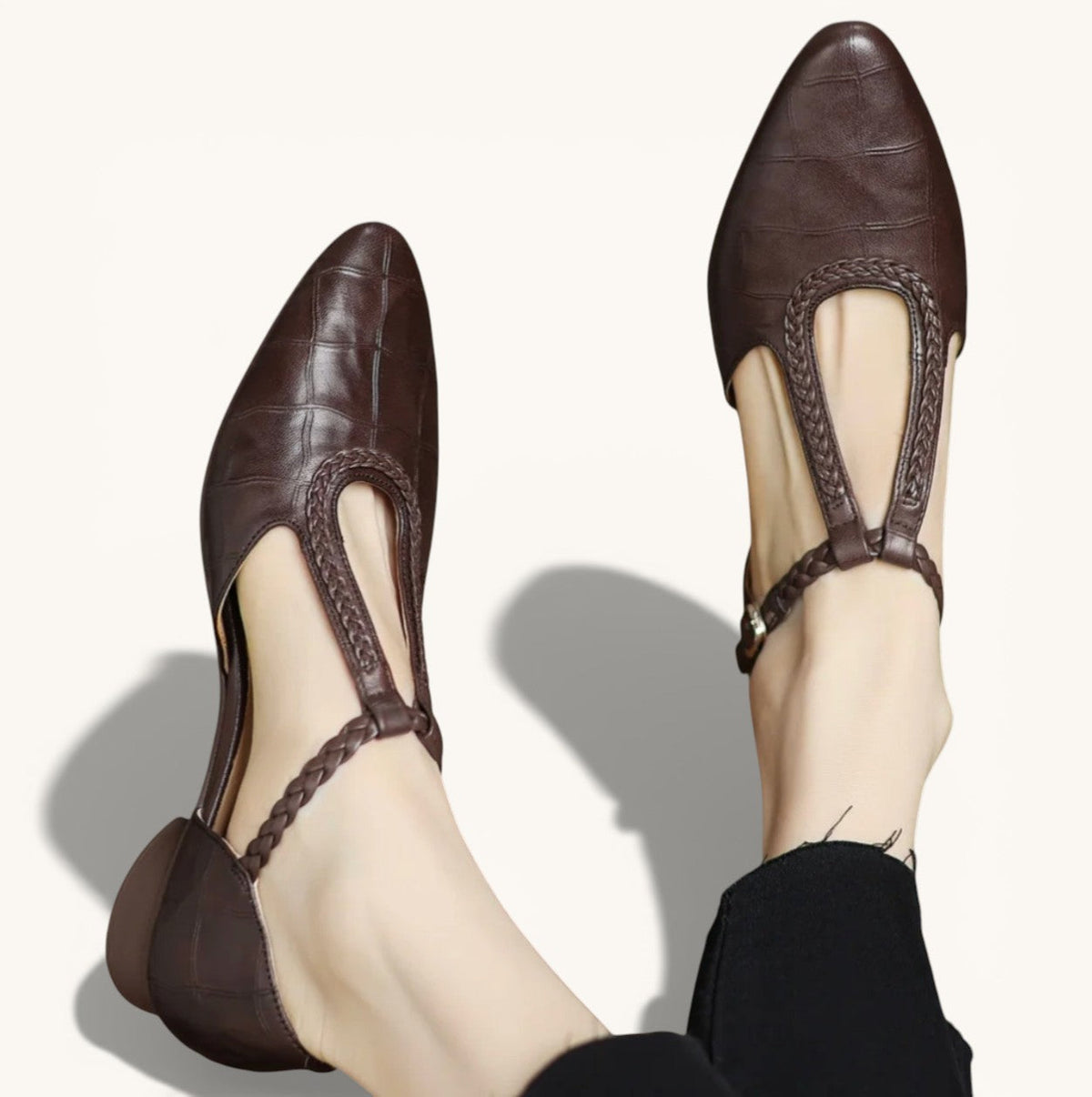 Damen Klassische Mary Janes mit Riemchen