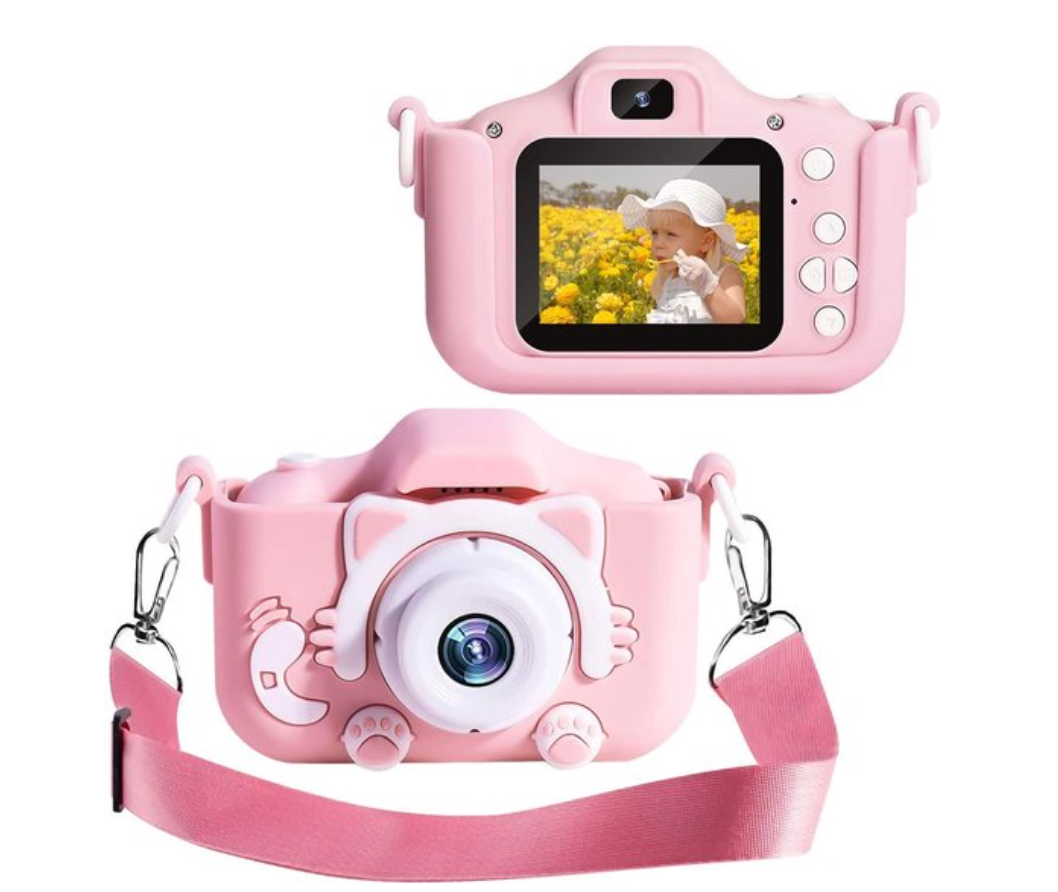 HD-Mini-Digitalkamera mit Schutzhülle für Kinder