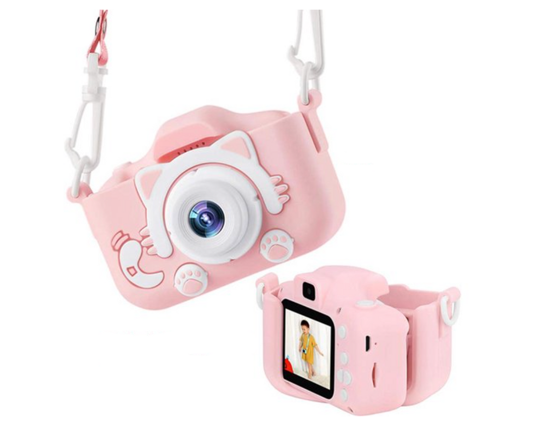 HD-Mini-Digitalkamera mit Schutzhülle für Kinder