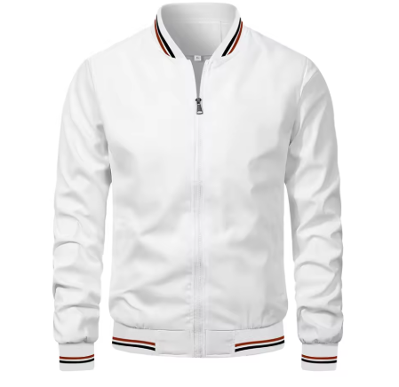Herren Elegante Übergangs-Bomberjacke mit Seitentaschen