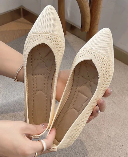 Bequeme Damen-Ballerinas mit runder Spitze