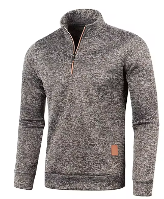 Herren Eleganter Rollkragenpullover Unifarben
