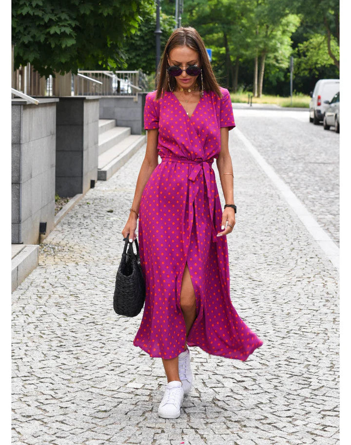 Sommerliches Maxikleid mit Blumenprint und eleganter A-Linie