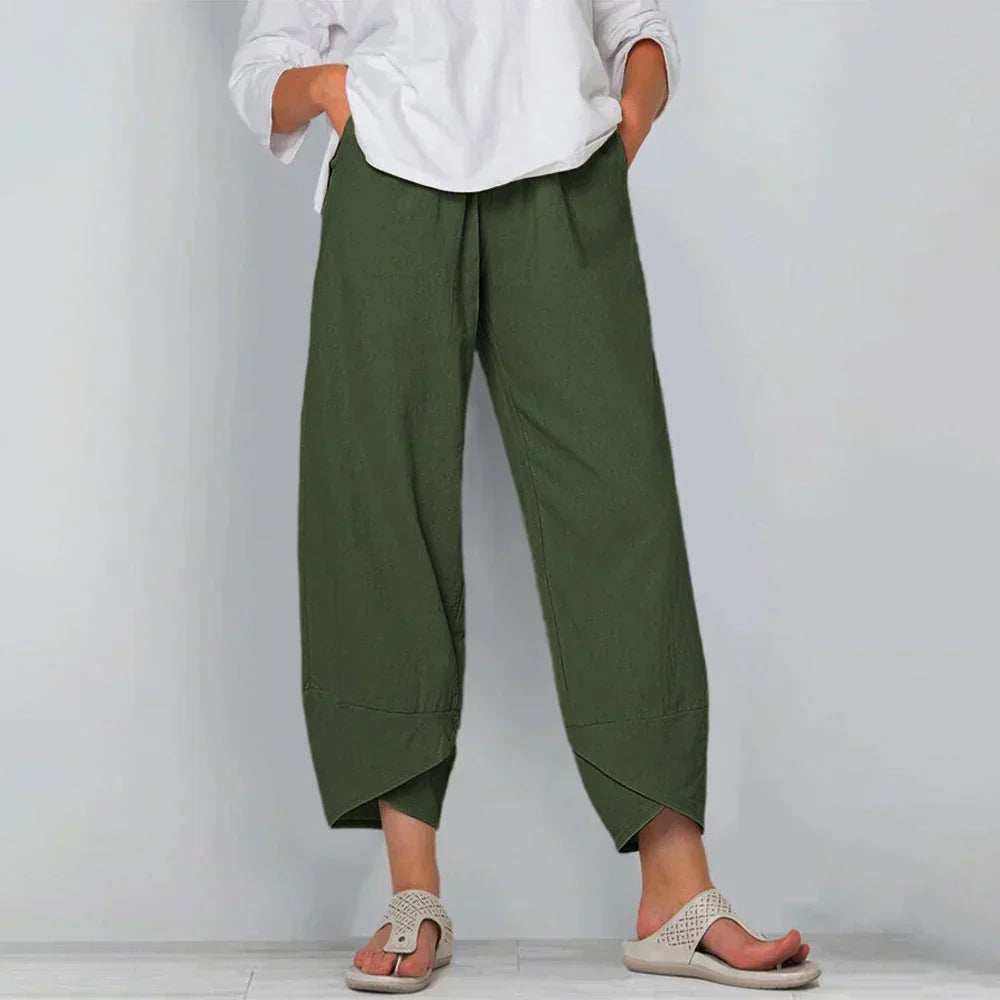 Damen Bequeme Weite Hose