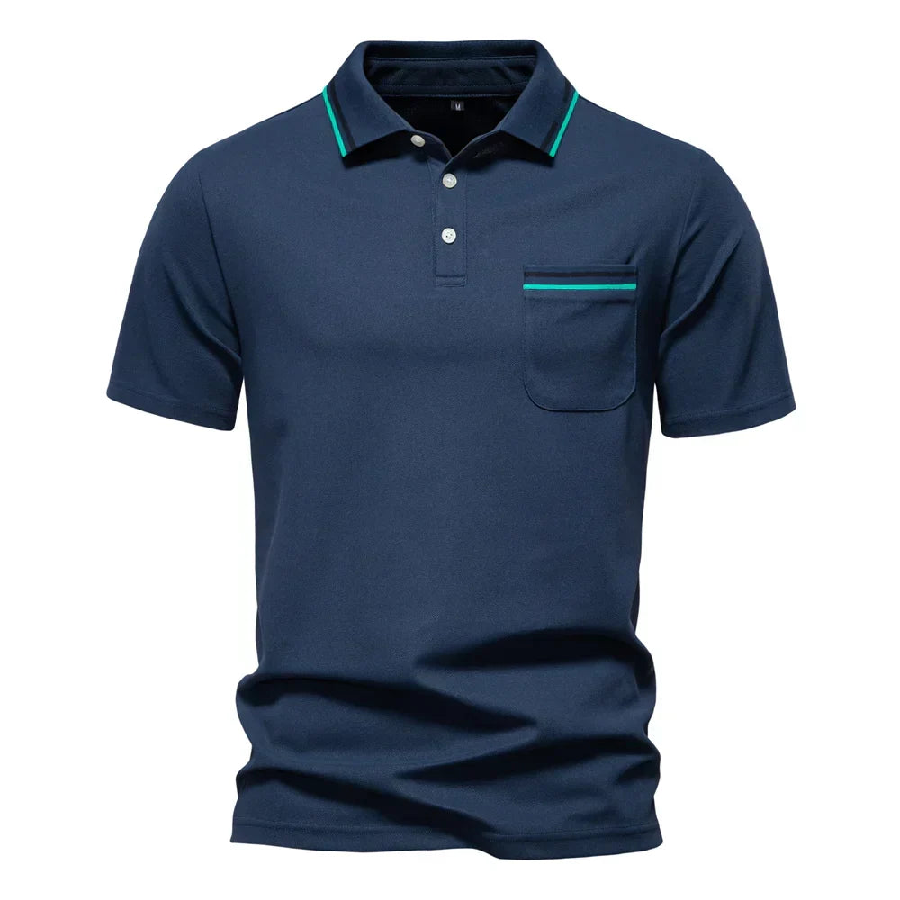 Herren Lässiges Klassisches Polohemd