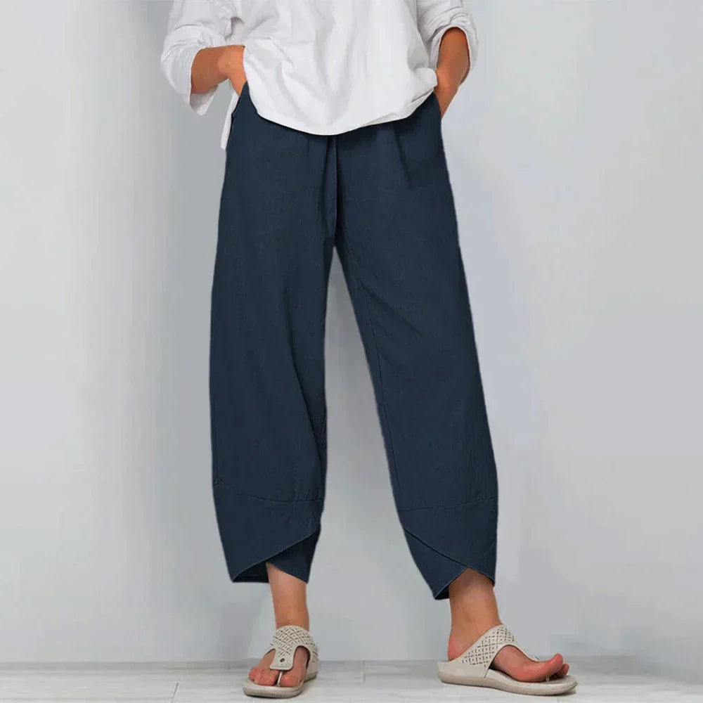Damen Bequeme Weite Hose