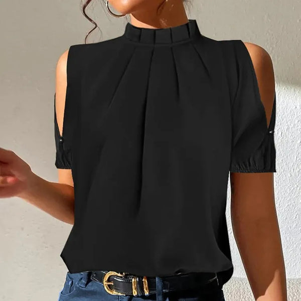 Damenbluse mit Schulterdetails