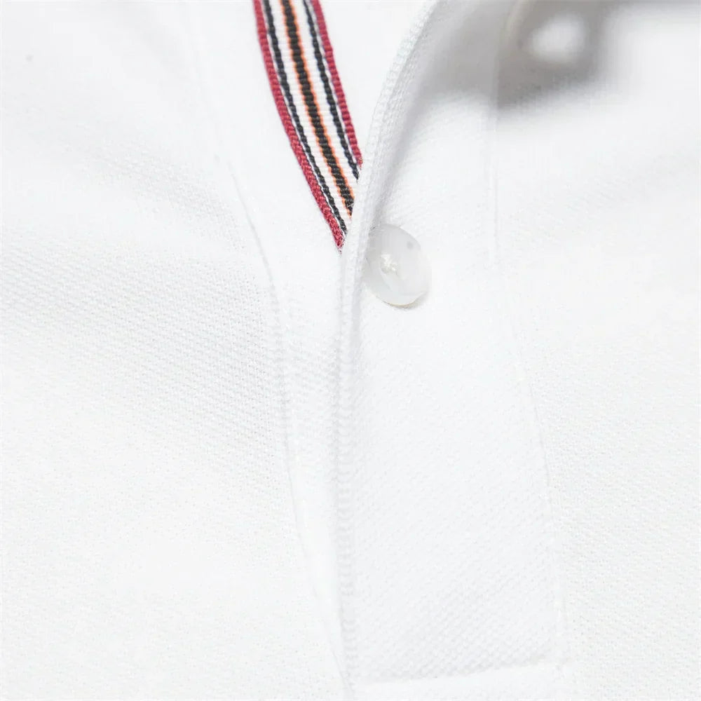Herren Klassisches Poloshirt mit Knopfleiste