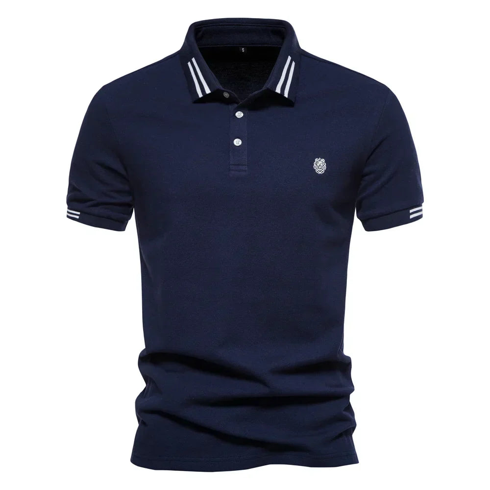 Herren Lässiges Klassisches Polohemd