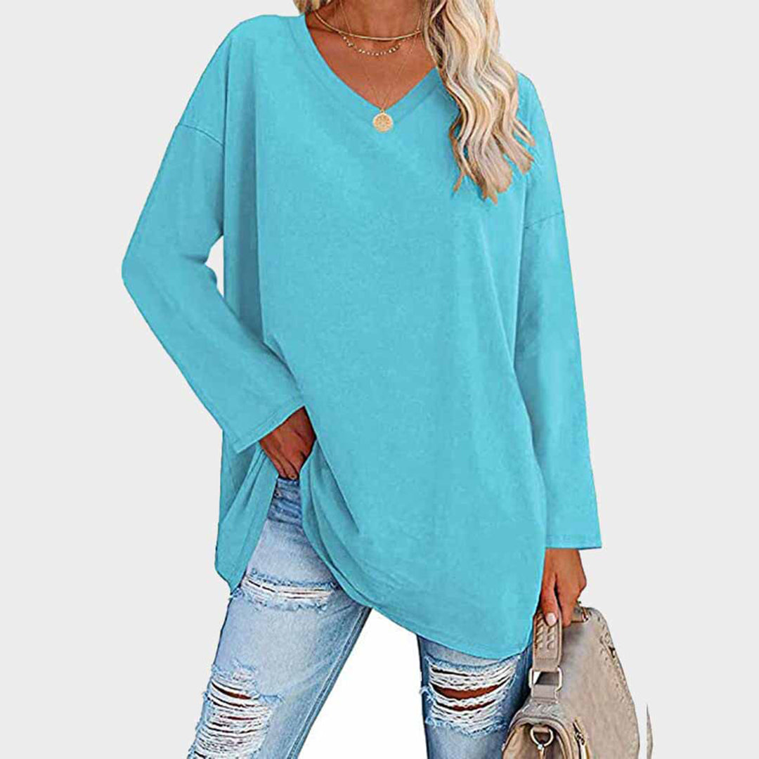 Elegantes Langarm-Top mit Femininem Schnitt