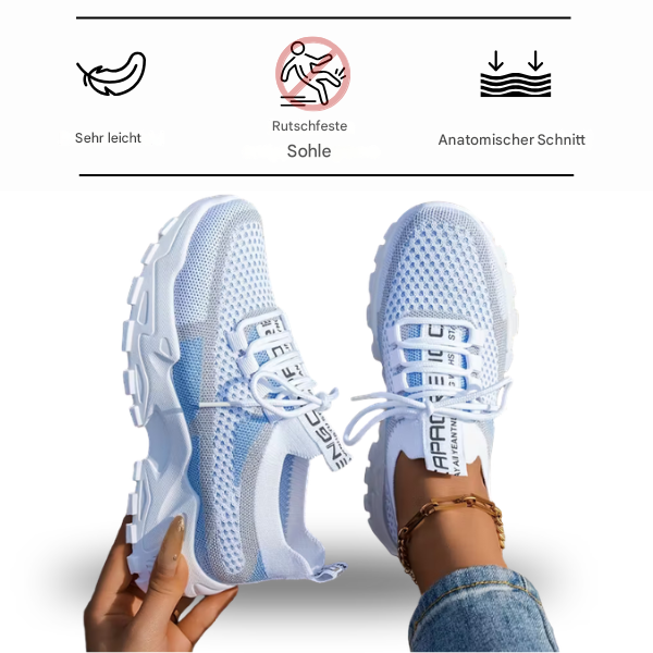 Damen Elegante Atmungsaktive Alltags-Sneakers