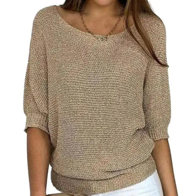 Bequemer Damenpullover für Herbst und Winter