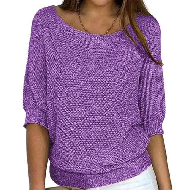 Bequemer Damenpullover für Herbst und Winter