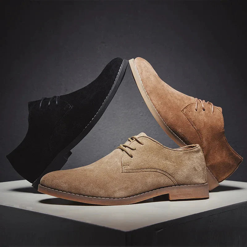 Klassische Herren-Oxford-Schuhe aus Wildleder