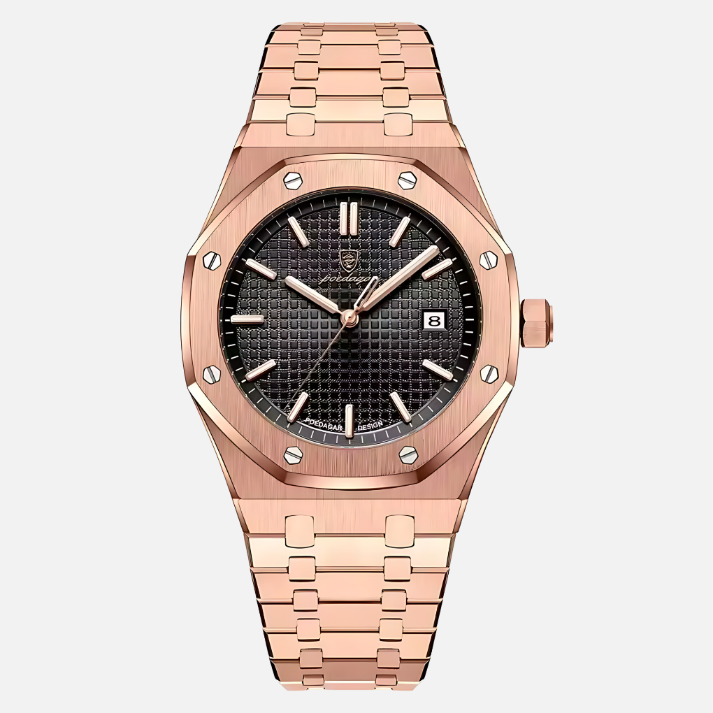 Elegante Herrenuhr aus Edelstahl