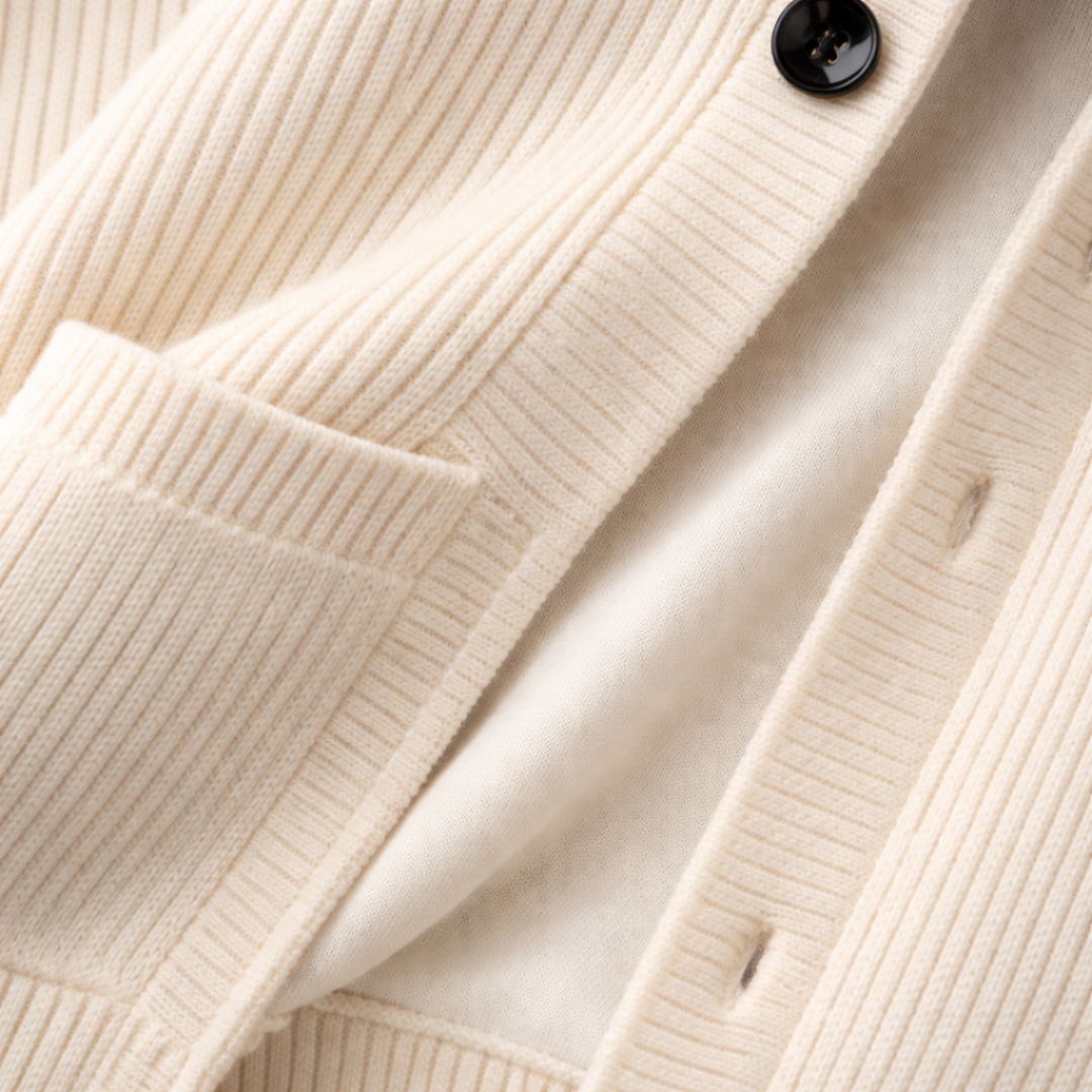 Herren Eleganter Strickcardigan mit Kapuze