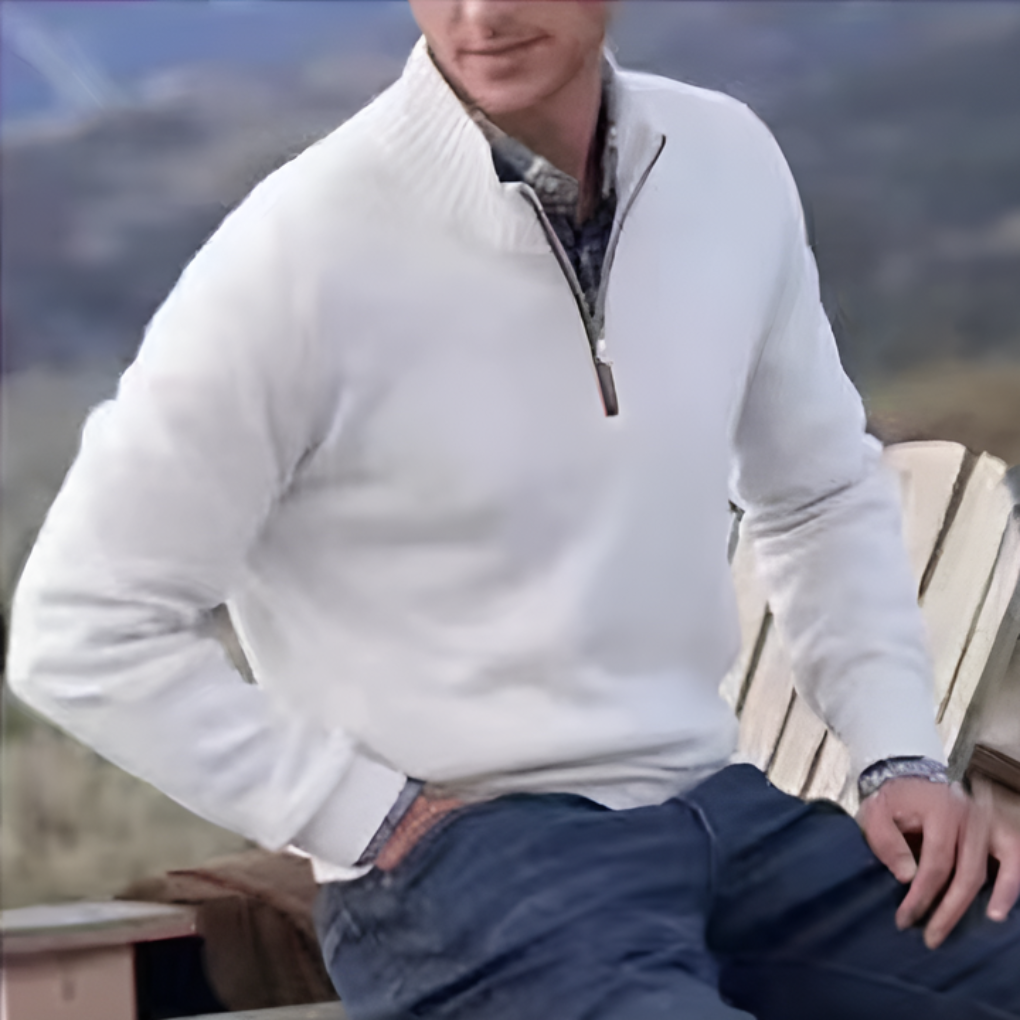 Herren-Pullover mit halbem Reißverschluss – Stilvolle Wahl zum Kombinieren