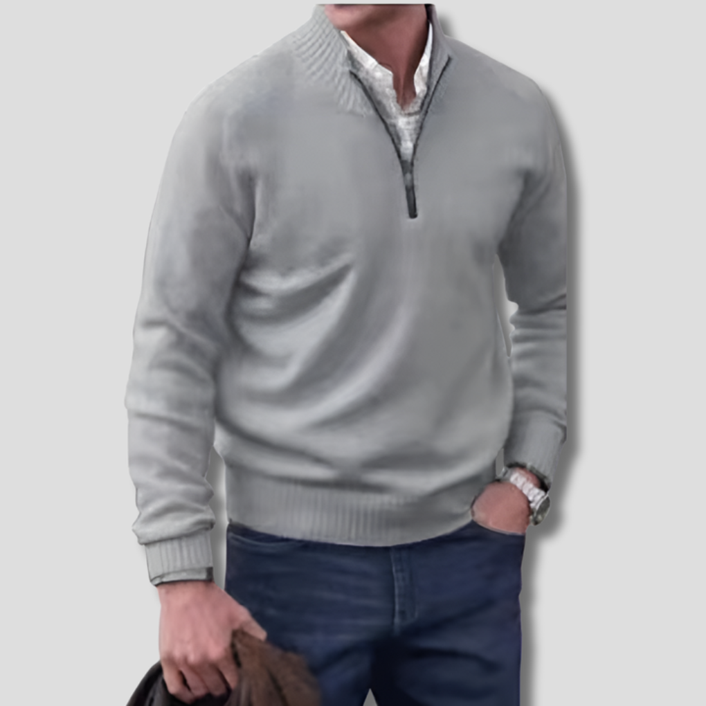 Herren-Pullover mit halbem Reißverschluss – Stilvolle Wahl zum Kombinieren