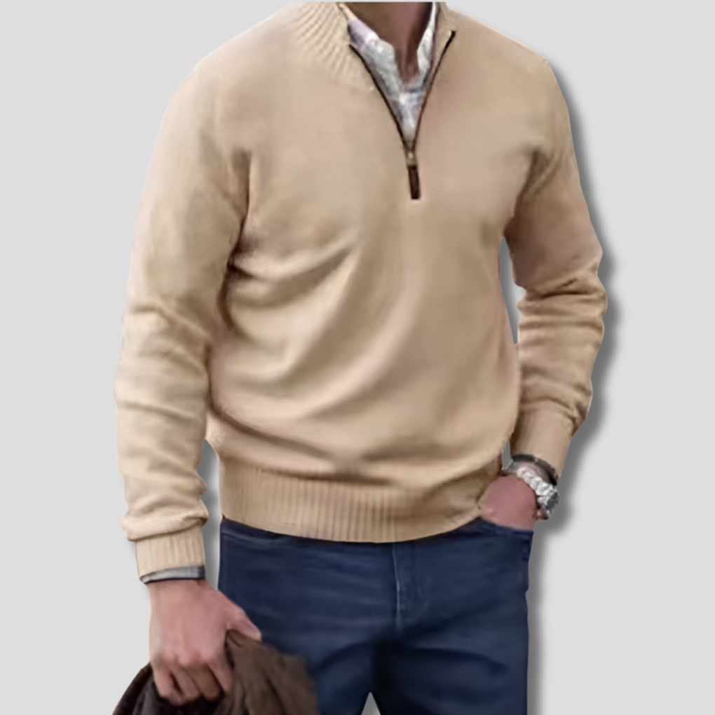 Herren-Pullover mit halbem Reißverschluss – Stilvolle Wahl zum Kombinieren