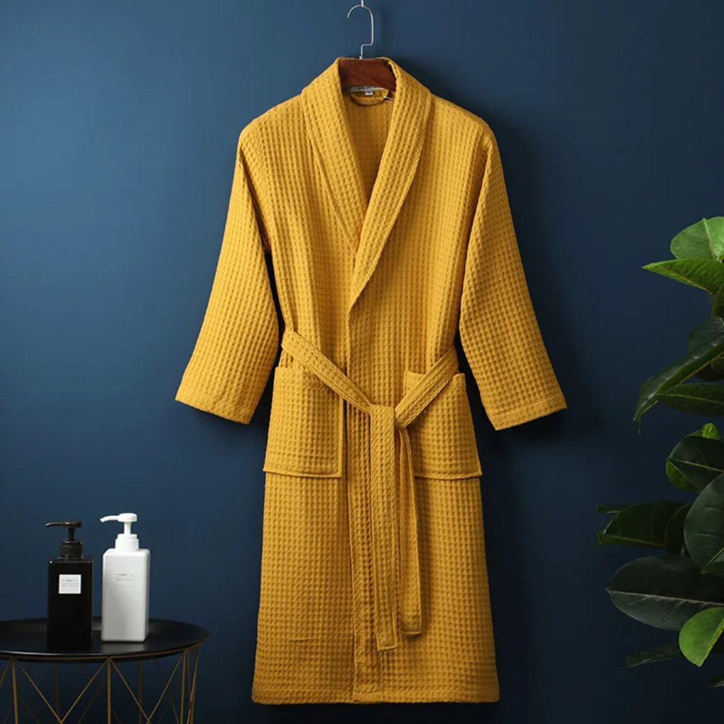 Unisex-Bademantel aus feiner Baumwollmischung