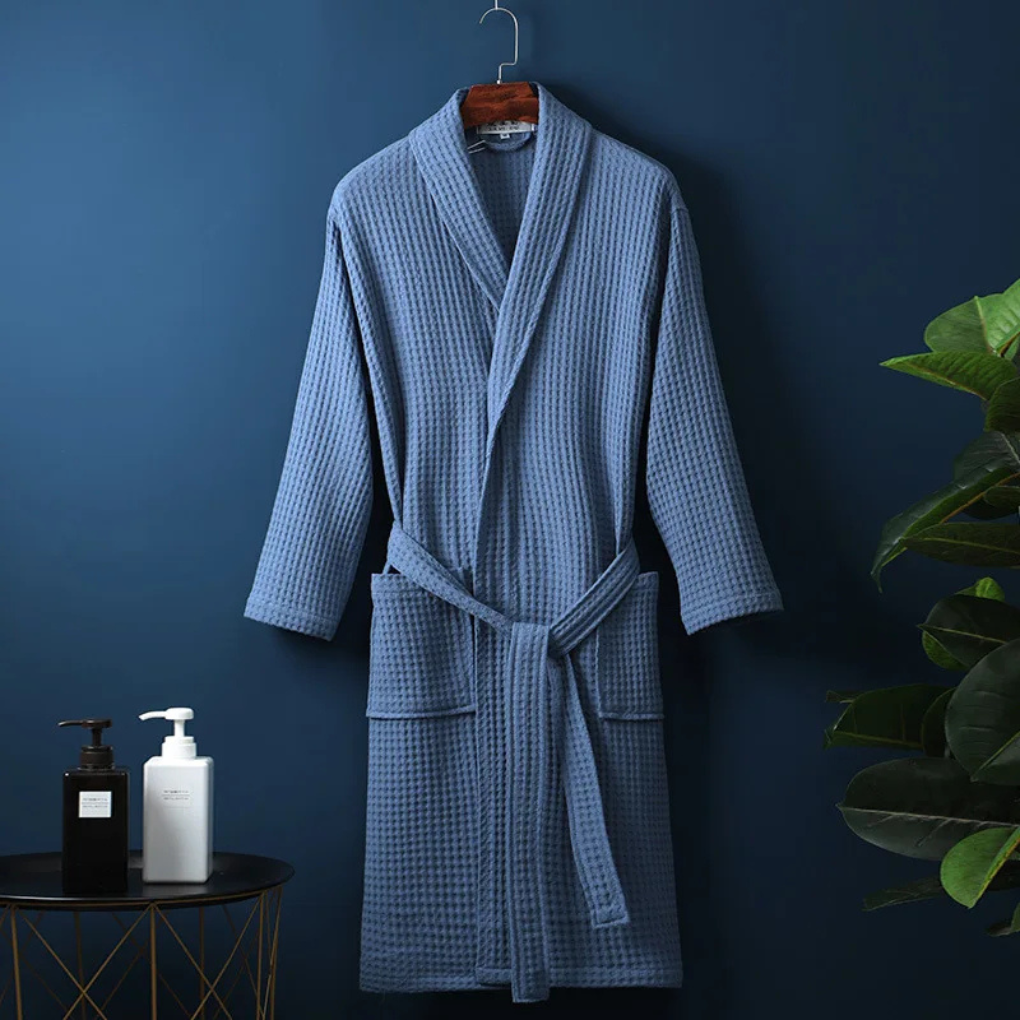 Unisex-Bademantel aus feiner Baumwollmischung