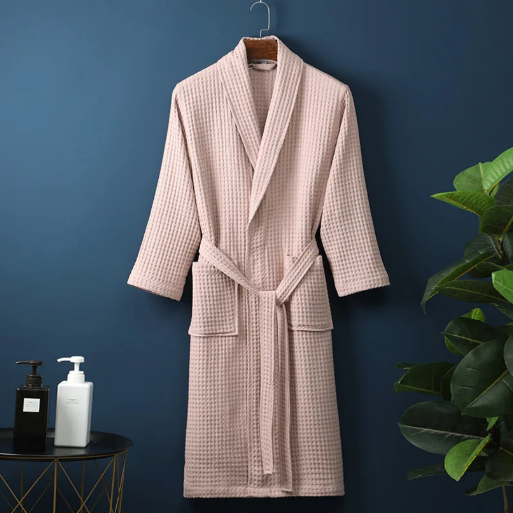 Unisex-Bademantel aus feiner Baumwollmischung