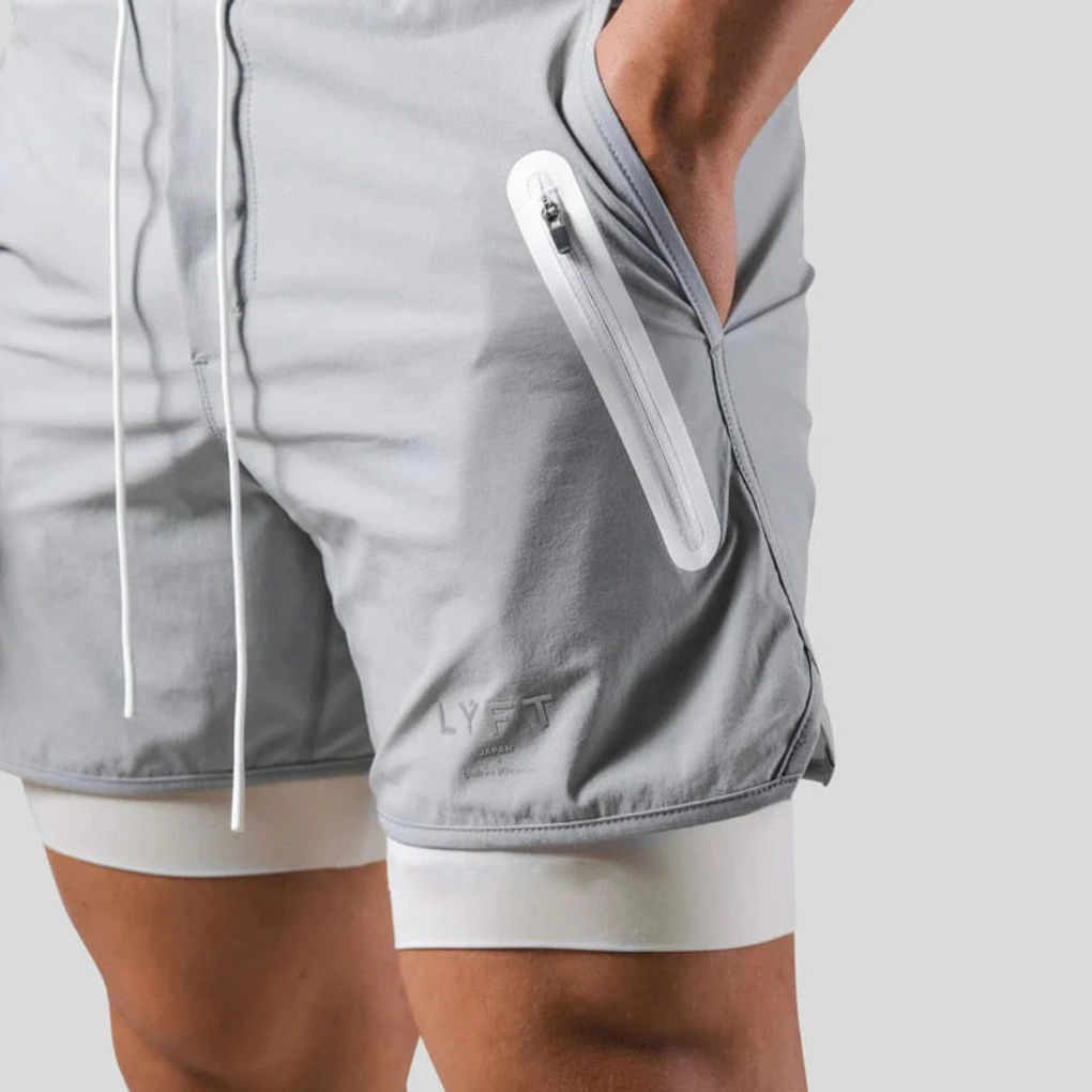2-in-1-Sporthose für Herren