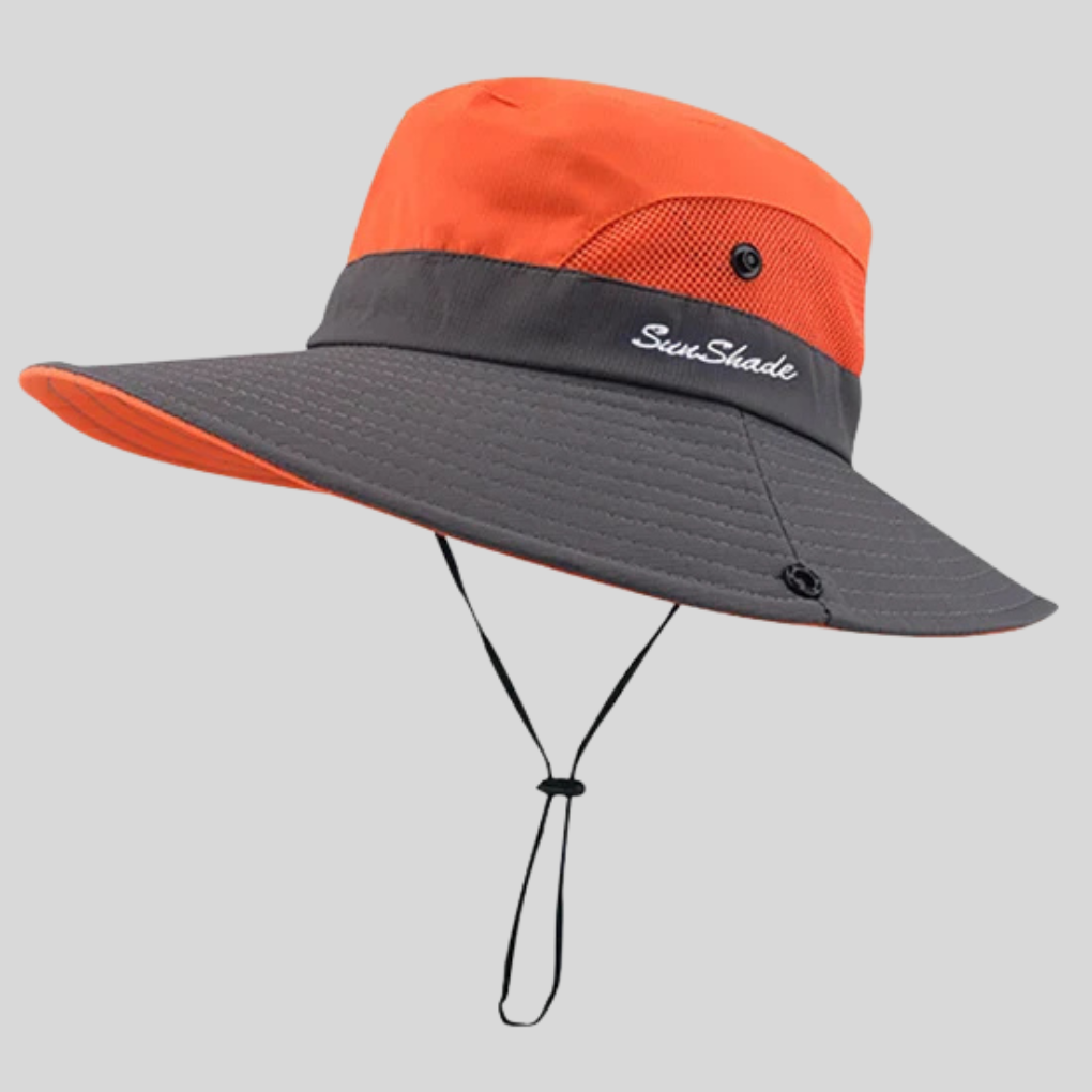 Damen-Sonnenhut mit breiter Krempe